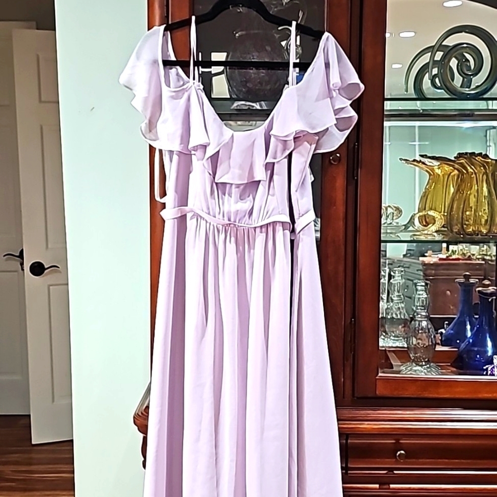 David's Bridal Mother of‎ the Bride Gown lilac sz 14